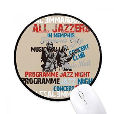 Imagem de Mouse pad com estampa de instrumentos coloridos rosa de música para escritório e computador