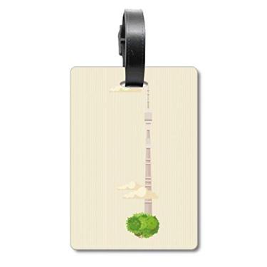 Imagem de Ilustração Rússia Landmark National Symbol Bagagem Etiqueta Bagagem Cartão Pendurado Scutcheon Etiqueta