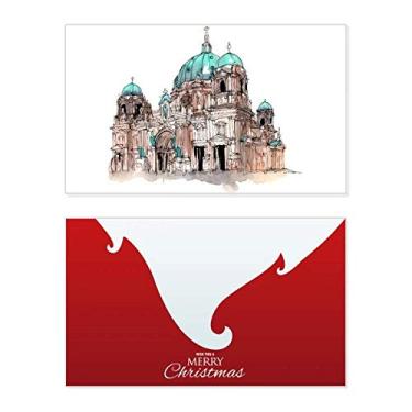 Imagem de Catedral de Berlim na Alemanha Holiday Holiday Merry Christmas Parabéns Card Christmas Letter Message
