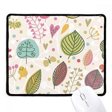 Imagem de Mousepad Color Leaf Flower Plant Paint Tapete de borracha para jogos