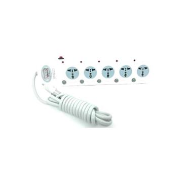 Imagem de XZ Extensão Elétrica Barra Universal 16 Tomadas 5 Padrão Universal - 5Mts