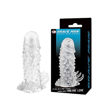 Imagem de Brave Man - Capa Peniana Com Texturas E Estimuladores Em TPR 13,7 X 4,2 Cm Baile REF:6625