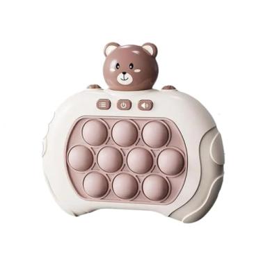 Imagem de Pop It Eletrônico Anti-Stress: Brinquedo Bolhas Relaxantes e Divertidas para Crianças e Adultos Fidget Toy Sensorial Seguro Premium (Urso Marrom)