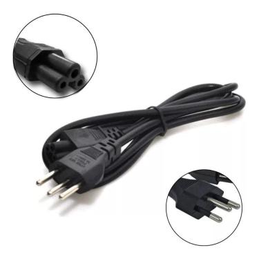 Imagem de Cabo Força Tripolar 1,5m - Notebook/TV - Pinos Protegidos