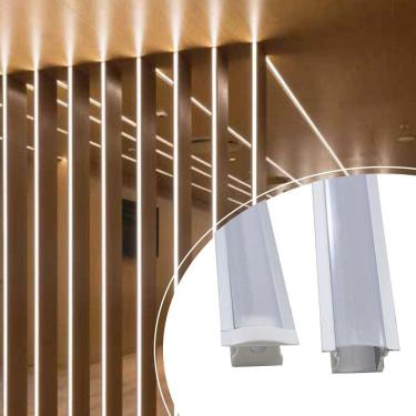 Imagem de 1 metro de Perfil Embutir em móveis 16mm em Alumínio para Fita Led St1292