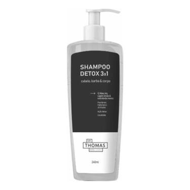 Imagem de Shampoo Detox 3X1 Hidratação Limpeza Profunda Cabelo Barba - Labotrat