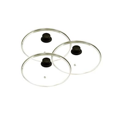 Imagem de Jogo 3 Tampas de Vidro Avulsa Para Panelas 16, 26 e 28cm