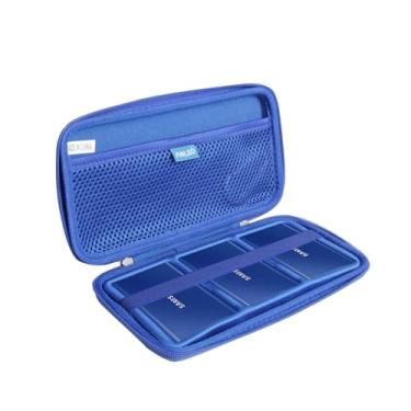 Imagem de Anleo Capa rígida de viagem para Samsung T7 / T7 Touch SSD portátil 1TB 2TB 500GB USB 3.2 unidade externa de estado sólido (azul)