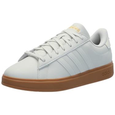 Imagem de adidas Tênis masculino Grand Court Cloudfoam Comfort, Cinza órbita/cinza órbita/marfim, 40