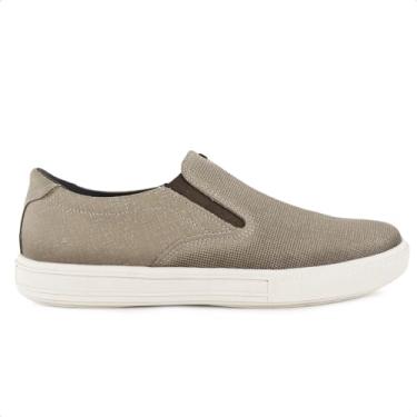 Imagem de Sapatênis Pegada City Slip On Masculino (Beige/Marrom, BR, Adulto, Numérico, 41)