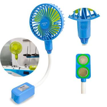 Imagem de Mini ventilador portátil com imã para maquina de costura bivolts Jack 