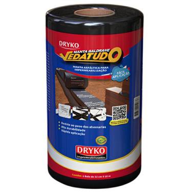 Imagem de Manta Baldrame Vedatudo Seladora Asfáltica Dryko 32 cm 10 Metros