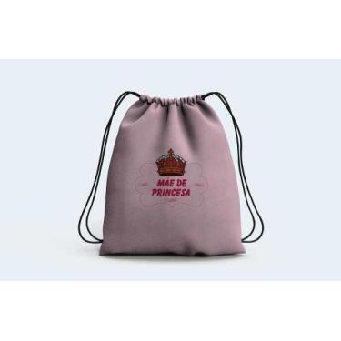 Imagem de Mochila Saco Personalizado Mãe de Princesa - Deluzz