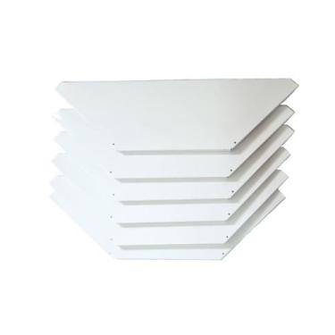 Imagem de Kit 6 Bandejas Para Gondola Canto SP 30 Branco Sp Etiqueta - Amapá