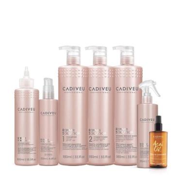 Imagem de Kit Cadiveu Repair Solution Litro Completo e Açaí Óleo 60ml (7 produto