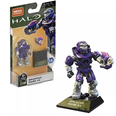 Imagem de Mega Halo Heroes Construx Pro Builders Series 14 Spartan Mark VII Mini Figure GVP41