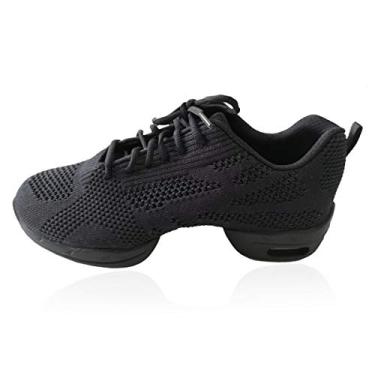 Imagem de Skazz by Sansha Tênis feminino Dance Studio para exercícios de malha P190k, Preto, 16
