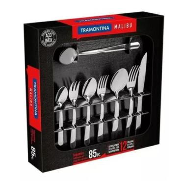 Imagem de Faqueiro 85pcs Malibu - Aço Inox 23798042 - Tramontina, Inox, 85 Peças