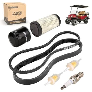 Imagem de 10L0L Kit de ajuste de carrinho de golfe com correia de transmissão e correia geradora de partida para modelo a gás Club Car Precedent 2004-Up, motor Kawasaki FE350