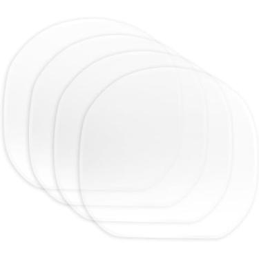 Imagem de Jinshining 4 peças transparentes raquetes de tênis de mesa película protetora adesiva película protetora para tênis de mesa protetor de borracha raquetes de tênis de mesa capa de manutenção acessórios