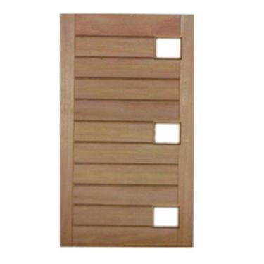 Imagem de Porta Pivotante Mexicana Horizontal 03 Vidros Montada em Madeira Maciç