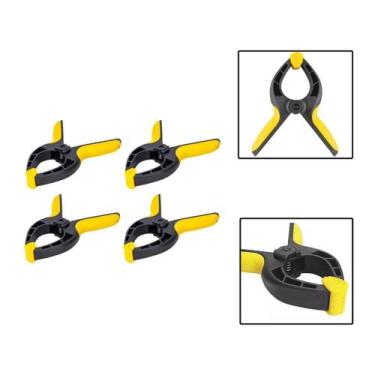Imagem de Kit 4 Grampos Sargento Multiuso P/ Marceneiro 6 Pol. 150mm  - EDA