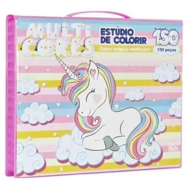 Imagem de Estojo de Pintura Unicórnio Para Colorir 150 pçs . - toys king