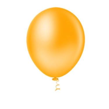 Imagem de Balão Látex Redondo 9 Amarelo Papaya 50 Un - Pic Pic