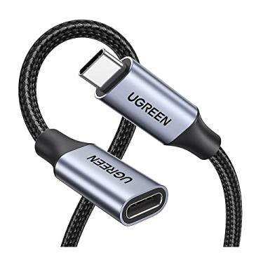 Imagem de Cabo de Extensão Usb C Macho para Usb C Fêmea Gen 2 1 Metro Velocidade Transferência 10Gbps Resolução 4k 60hz Compatível com MacBook iPad Pro Galaxy Pixel/No Brasil