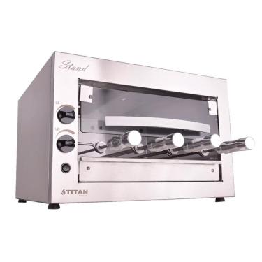 Imagem de Churrasqueira a Gás de Bancada Titan Stand 4 Espetos Giratórios 220V