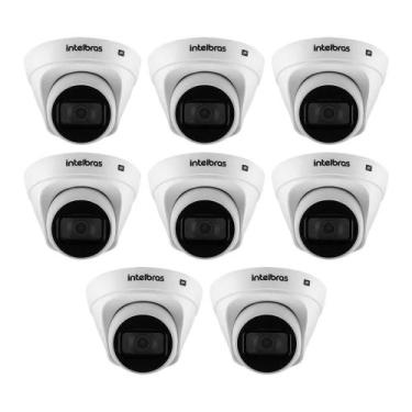 Imagem de Kit 8 Câmeras IP Intelbras Full HD 2MP VIPc 1230 Dome Tecnologia PoE I