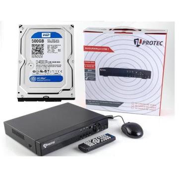 Imagem de Dvr Hd 4 Canais Segurança 5em1 Jl-avr/ 7004 C/Hd 500gb - Protec