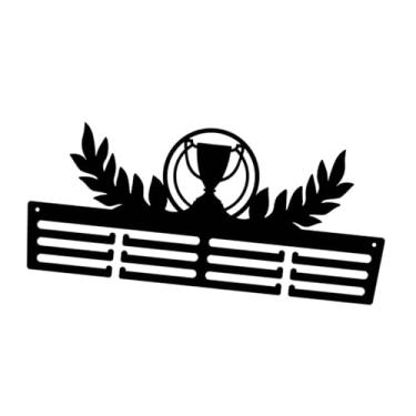 Imagem de IEUDNS Suporte de parede para medalhas, organizador de medalhas multifuncional para várias medalhas esportivas, porta-medalhas esportivas com 3 fileiras, B