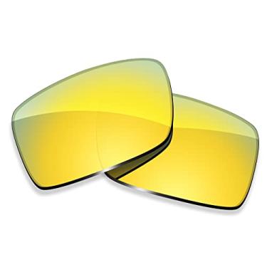 Imagem de ToughAsNails Lentes de substituição para óculos de sol Oakley Twitch – HyperVision Plus Gold Chrome – Polarizadas