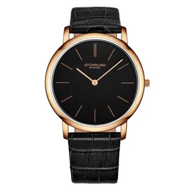 Imagem de Relógio Masculino Stuhrling Ascot 601 Quartzo 38mm, Preto