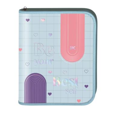 Imagem de DAC - Caderno Argolado Universitário PVC com 48 Folhas Fechamento em Zíper - Pop