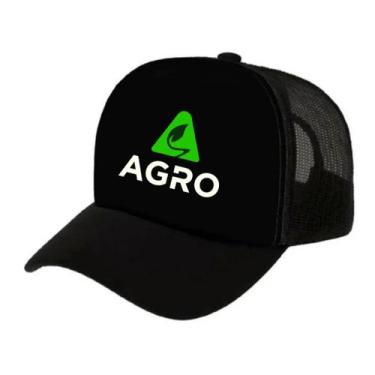 Imagem de Boné Truck Agro Agricultura Preto ou Verde de Telinha Redinha - Sem ma