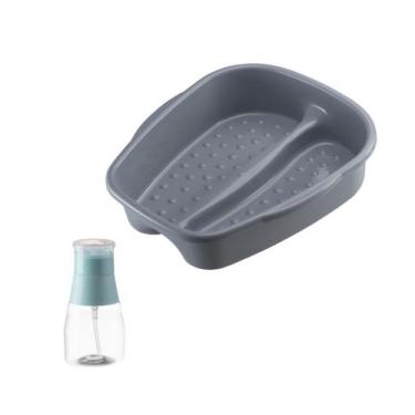 Imagem de Kit Manicure e Pedicure Porta Acetona + Bacia Pés Salão de Beleza Core