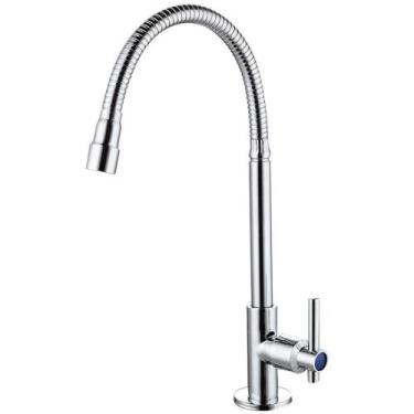 Imagem de Torneira Cozinha Gourmet Flexível Pia Bancada 1 Jato Metal - RADIASTE,