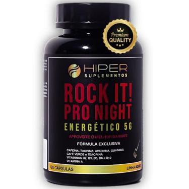 Imagem de Rock It Pro Night 120Cáps Taurina Vitaminas Performance E Foco - Hiper