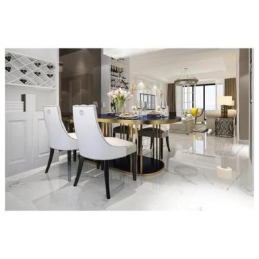 Imagem de Porcelanato Acetinado Calacata Ice 84 X 84cm Caixa com 4 Peças 2,80m² 