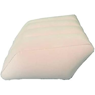 Imagem de Descanso inflável portátil do pé da perna da cunha da elevação para dormir o coxim do apoio do joelho entre as pernas, cinza claro