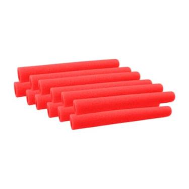 Imagem de oshhni 12 peças Trampoline Pólo Fumaça de espuma Capas de proteção Peças 40 cm Proteção portátil Confortável Pólos de trampolim Capas, Vermelho