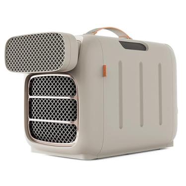 Imagem de Ar condicionado portátil de 5000 BTU com refrigeração/aquecimento, painel de toque, com refrigeração/aquecimento, unidade de ar condicionado de 0,55 HP,desumidificador de ar condicionado,sem drenagem