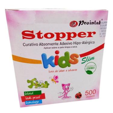 Imagem de Curativo Absorvente Stopper Kids Slim - Caixa 500 Unidades