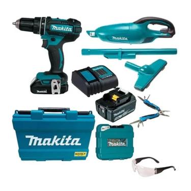 Imagem de Kit Parafusadeira DHP482SY e Soprador DCL180Z - Com 2 Baterias e 1 Carregador - Makita
