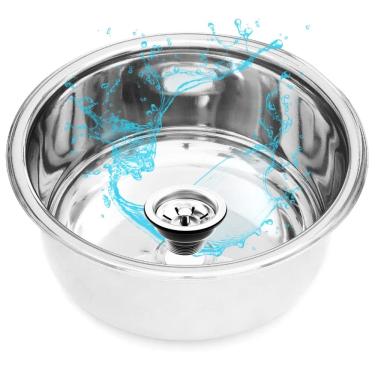 Imagem de Mais Resistente! Cuba Inox Aço 304 c/ Brilho Tamanho 30x15cm