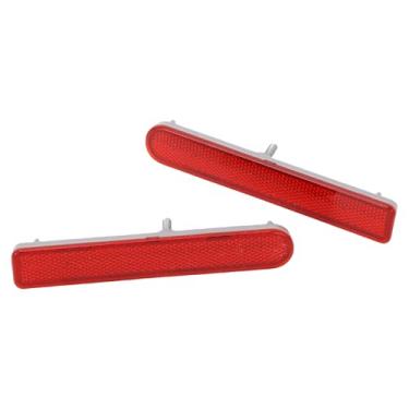 Imagem de Par de Refletor Traseiro de Reflexão 81910-35060, Refletor de Refletor de Traseiro Lente Lente Vermelha Refletor de Pára-choques para 2007 a 2014