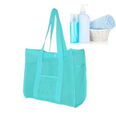Imagem de Sacolas De Praia,Sacolas De Praia Femininas | Impermeável À Areia E Água Reutilizável Organizador De Brinquedos Com Grande Armazenamento Para Crianças Natação Férias Acampamento Cruzeiro Viagem