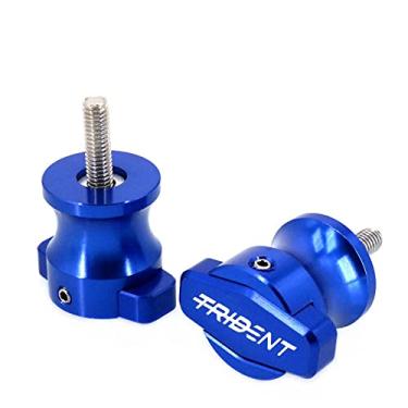 Imagem de Acc-Creativity Par de bobinas deslizantes de carretel de braço oscilante para motocicleta compatível com Triumph Trident 660 2021-2022 (azul)